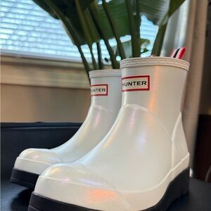 Hunter White Rain Boots